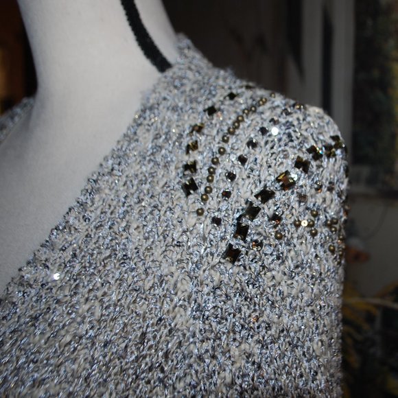 Studio Y Sparkly Open Front Sweater - XL - Picture 3 of 8